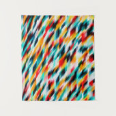 Abstrakte mehrfarbige Malerei Wandteppich (Vorderseite)