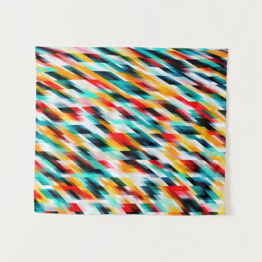 Abstrakte mehrfarbige Malerei Wandteppich (Vorderseite (Horizontal))