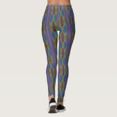 Abstrakte mehrfarbige Muster Krawatte Dyed Legging Leggings (Rückseite)