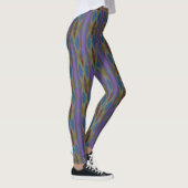 Abstrakte mehrfarbige Muster Krawatte Dyed Legging Leggings (Rechts)