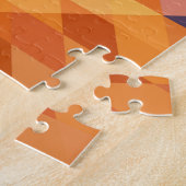 Abstrakte mehrfarbige, niedrige Poly-Mosaike. Puzzle (Seite)