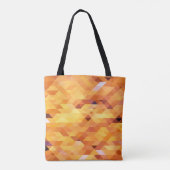Abstrakte mehrfarbige, niedrige Poly-Mosaike. Tasche (Rückseite)