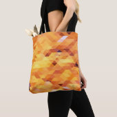 Abstrakte mehrfarbige, niedrige Poly-Mosaike. Tasche (Von Nahem)