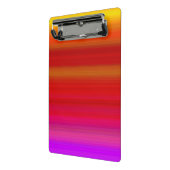 Abstrakte mehrfarbige Streifen Mini Klemmbrett (Gewinkelt2)