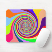 Abstrakte mehrfarbige Swirl-Maus-Pad Mousepad (Mit Mouse)