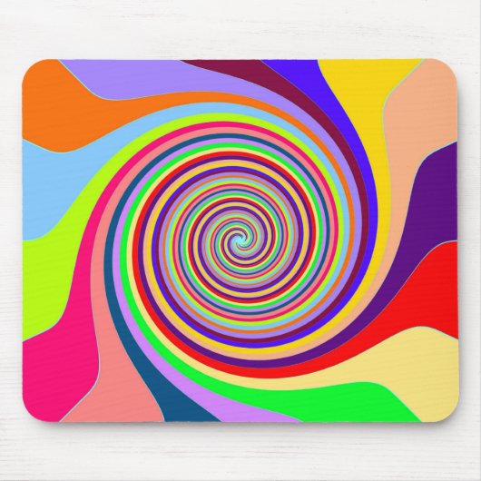 Abstrakte mehrfarbige Swirl-Maus-Pad Mousepad (Vorne)