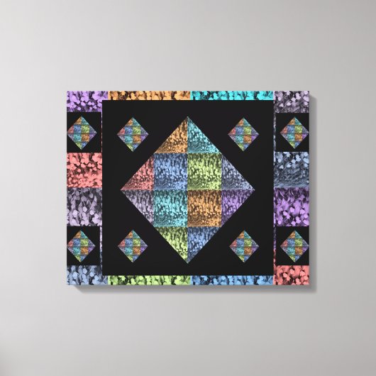 Abstrakte mehrfarbige Tulip-Leinwand Art (20 x 16) Leinwanddruck (Vorderseite)