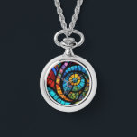 Abstrakte mehrfarbige Uhrenkette Armbanduhr<br><div class="desc">Ein originelles abstraktes Kunstwerk</div>