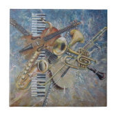 Abstrakte Melodienfliese Fliese (Vorderseite)