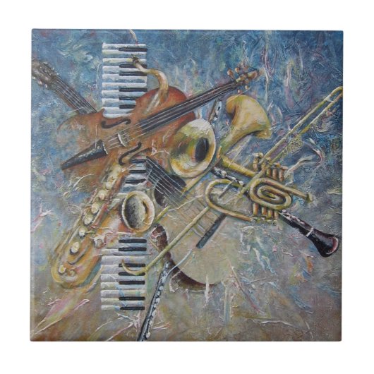 Abstrakte Melodienfliese Fliese (Vorderseite)