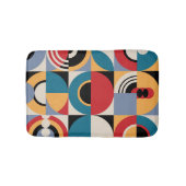 Abstrakte Memphis: Geometrischer Vintager Stil. Badematte (Vorderseite)