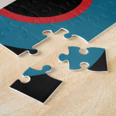 Abstrakte Memphis: Geometrischer Vintager Stil. Puzzle (Seite)