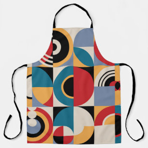 Abstrakte Memphis: Geometrischer Vintager Stil. Schürze
