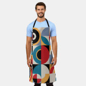 Abstrakte Memphis: Geometrischer Vintager Stil. Schürze (Getragen)