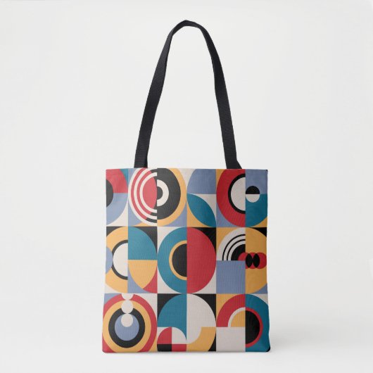 Abstrakte Memphis: Geometrischer Vintager Stil. Tasche (Vorderseite)