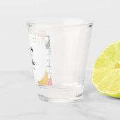 Abstrakte Memphis-Hochzeit Schnapsglas (Rechts)