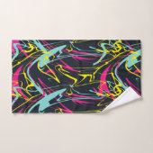 Abstrakte Memphis-Muster Badhandtuch Set (Handtuch)