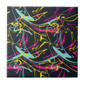 Abstrakte Memphis-Muster Fliese (Vorderseite)