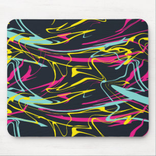 Abstrakte Memphis-Muster Mousepad