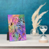 Abstrakte Menschen sehen sich Moods gegenüber - ku Fotoplatte (Seite)