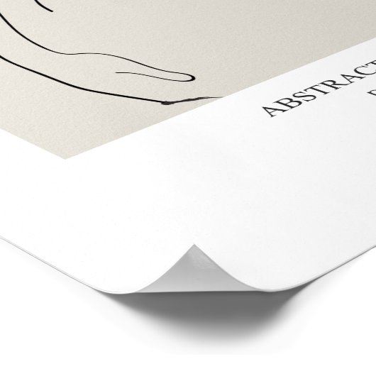 Abstrakte menschliche Abbildung Poster (Ecke)