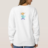 Abstrakte Mermaid Art to Wear Sweatshirt (Rückseite)