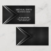Abstrakte Metallic Mesh Hintergrund Visitenkarte (Vorne/Hinten)