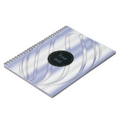 abstrakte metallische dynamische Beschaffenheit Notizblock (Linke Seite)