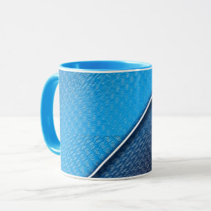 Abstrakte metallische gebürstete tasse