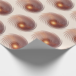 Abstrakte metallische goldene Spirale Geschenkpapier