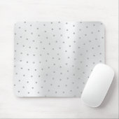 Abstrakte metallische Swarovski-Kristalle Silbergr Mousepad (Mit Mouse)