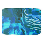 Abstrakte metallische Textur des Himmelsmosaiks Badematte (Vorderseite)