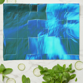 Abstrakte metallische Textur des Himmelsmosaiks Geschirrtuch