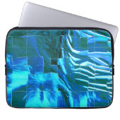 Abstrakte metallische Textur des Himmelsmosaiks Laptopschutzhülle (Vorderseite)