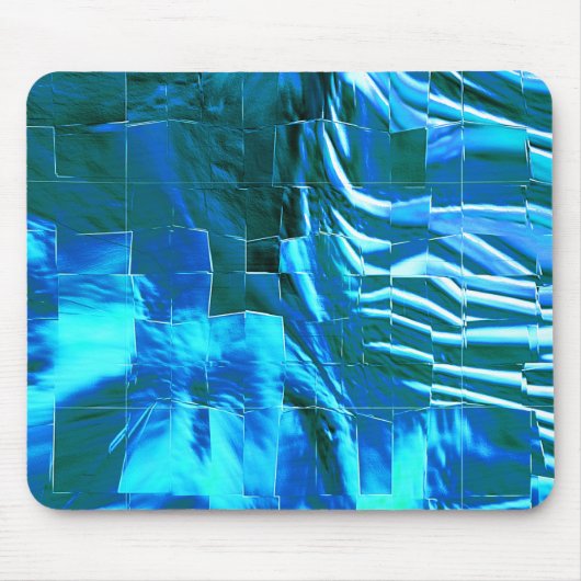 Abstrakte metallische Textur des Himmelsmosaiks Mousepad (Vorne)