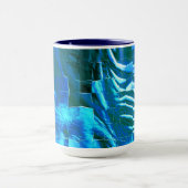 Abstrakte metallische Textur des Himmelsmosaiks Tasse (Zentrum)