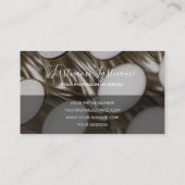 Abstrakte Metallkonstruktionen aus Gold Visitenkarte (Rückseite)