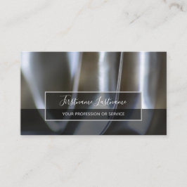 Abstrakte Metallkonstruktionen aus Gold Visitenkarte