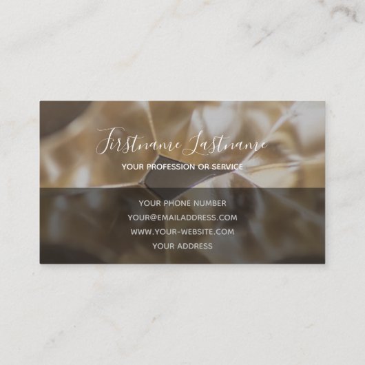 Abstrakte Metalllegierungsstrukturen Visitenkarte (Rückseite)