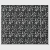 Abstrakte Metalllüfter und Spikes Geschenkpapier (Flach)