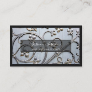 Abstrakte Metallstruktur Visitenkarte