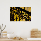 Abstrakte Metallverarbeitung Poster (Küche)