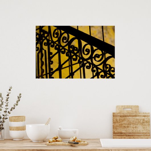 Abstrakte Metallverarbeitung Poster (Küche)