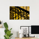 Abstrakte Metallverarbeitung Poster (Heimbüro)