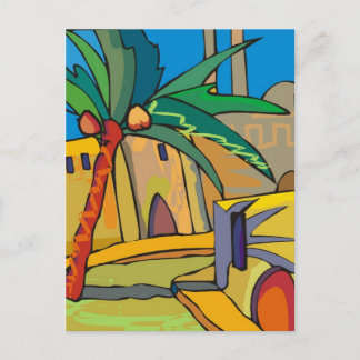 abstrakte mexico Postkarte