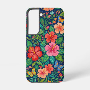 Abstrakte mexikanische Hibiskus Samsung Hüllen Galaxy Hülle