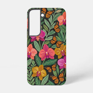 Abstrakte mexikanische Orchideen-Schmetterlinge Sa Samsung Galaxy Hülle