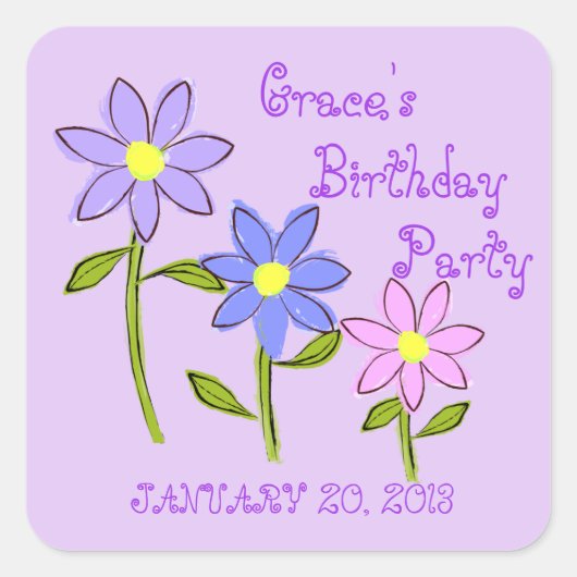 Abstrakte Milchprodukte Save the Date Stickers (Vorderseite)