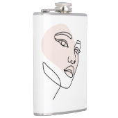 Abstrakte Mindestlinie für weibliche Singles, Teil Flachmann (Rechts)