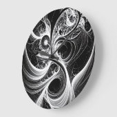 Abstrakte Mini-Swirbelsäule Große Wanduhr (Winkel)